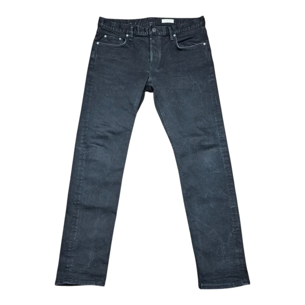 ALLSAINTS Men's W32 Reed‎ Bodmin Black Jeans Button Fly Slim Straight Stretch